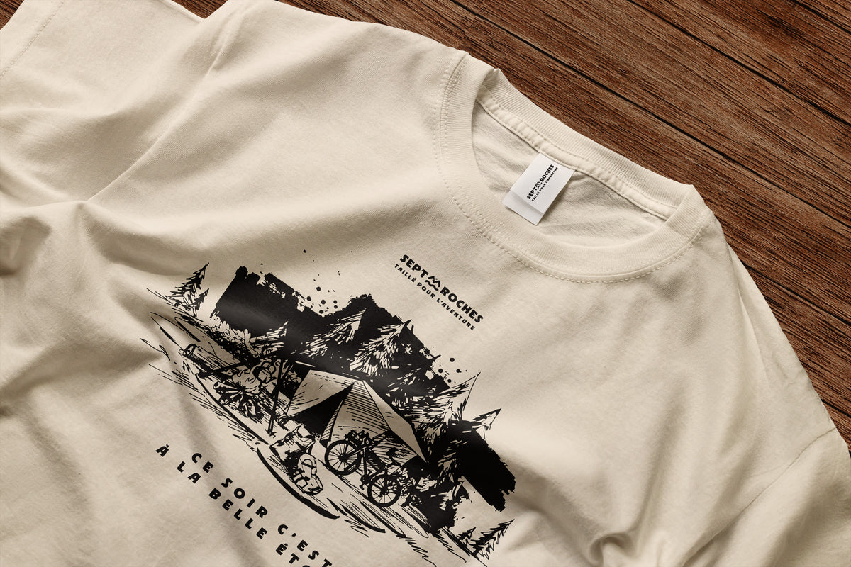 T-shirt Mixte Le camp 100% coton