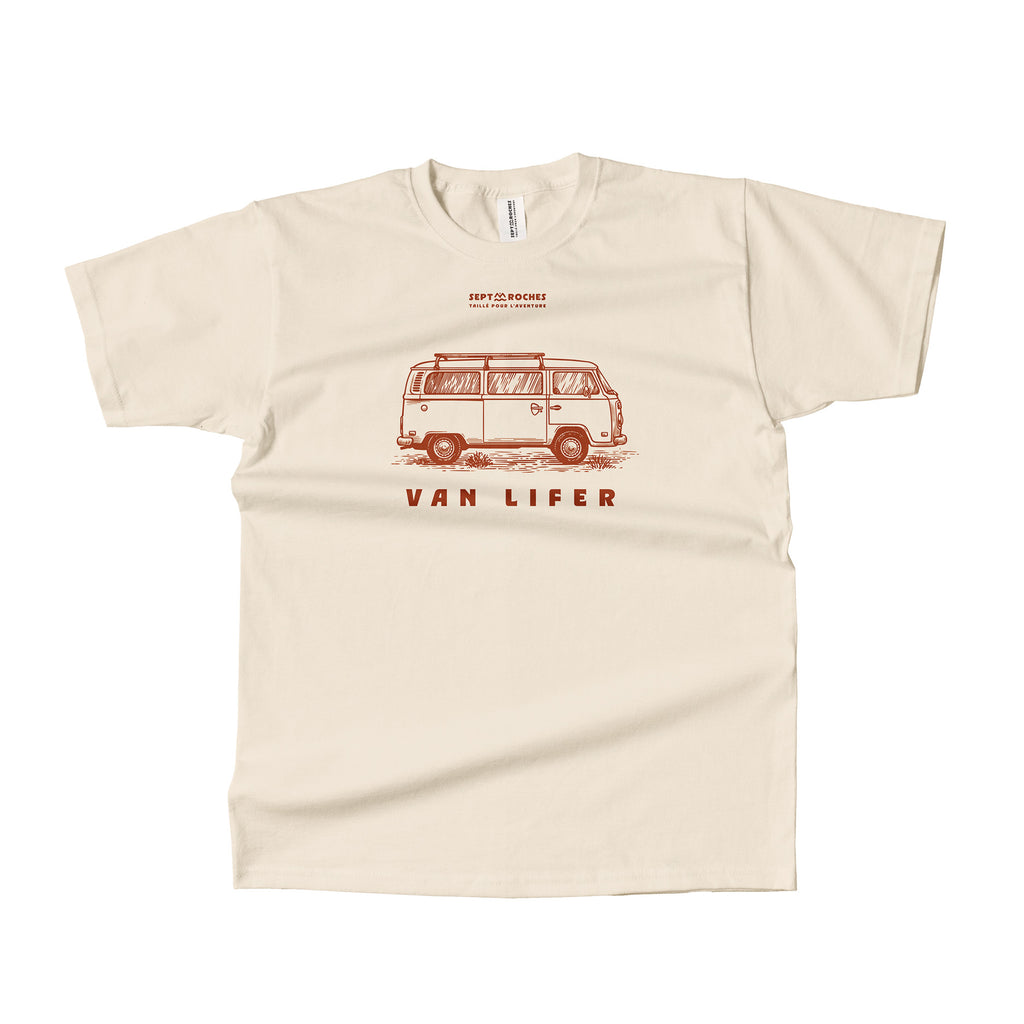 T-shirt Mixte Vanlifer 100% coton