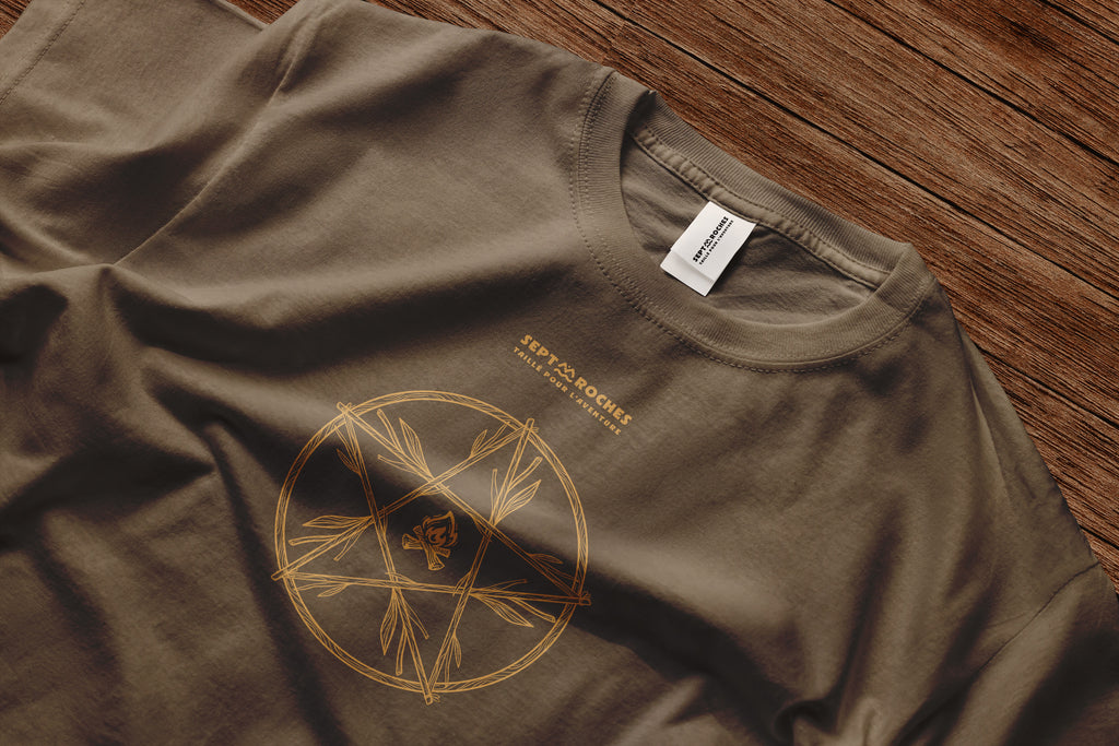 T-shirt Mixte Cercle branches 100% coton
