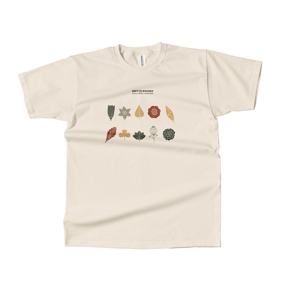 T-shirt Mixte Flore 100% coton