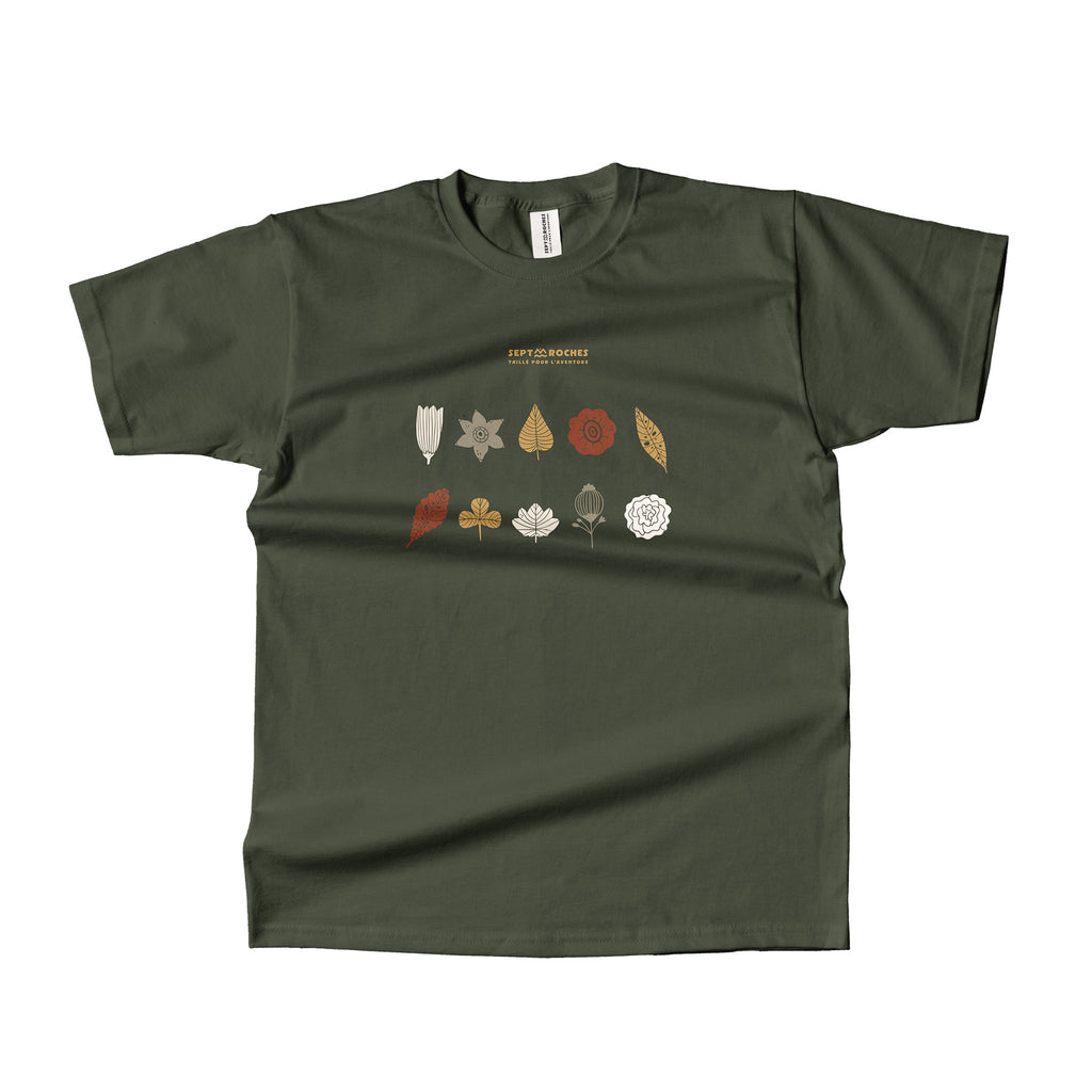 T-shirt Mixte Flore 100% coton