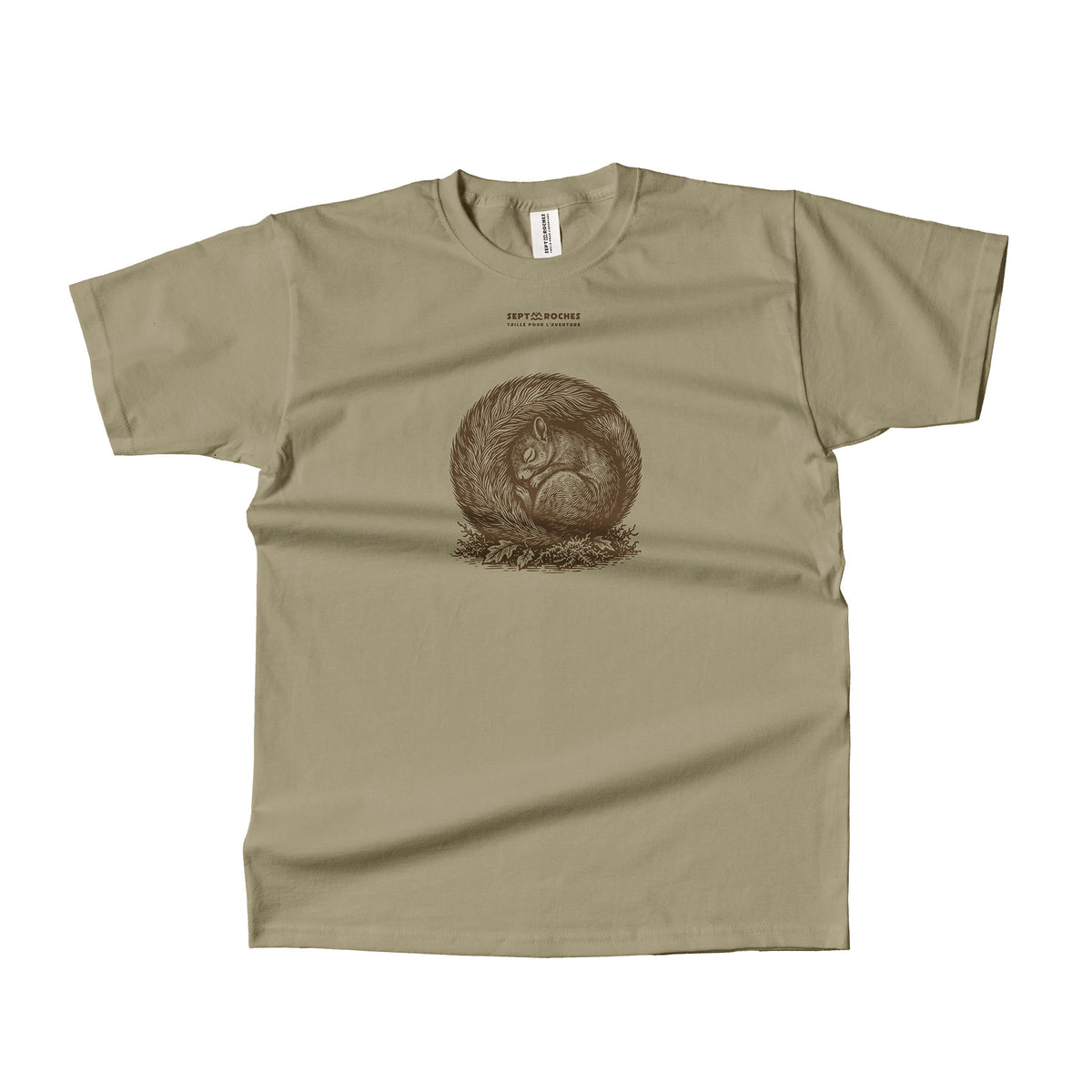 T-shirt Mixte Écureuil 100% coton