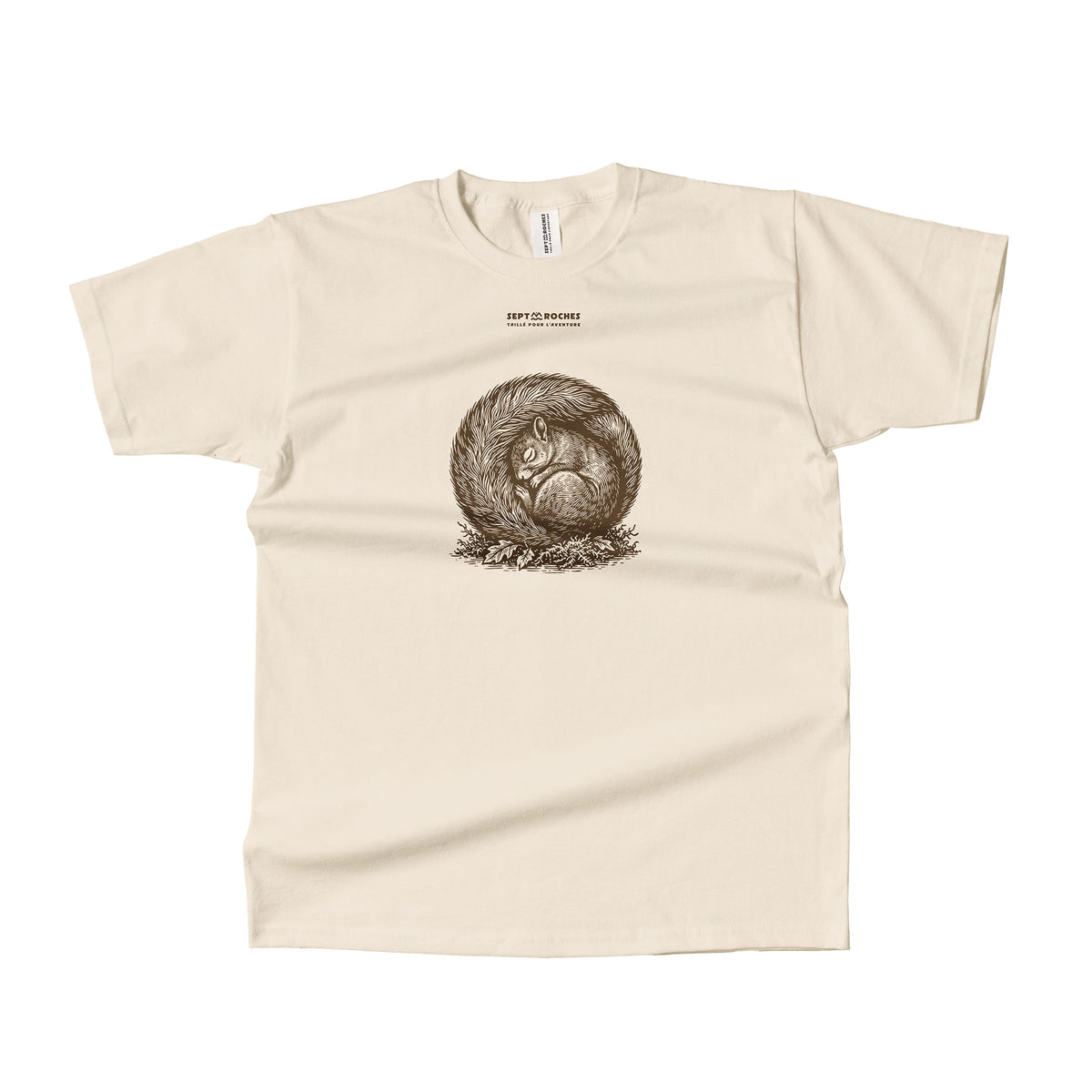 T-shirt Mixte Écureuil 100% coton